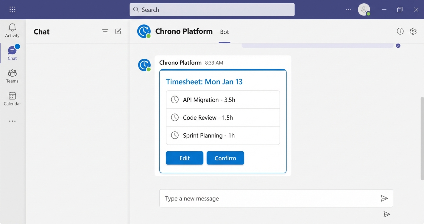 Chrono Teams integration