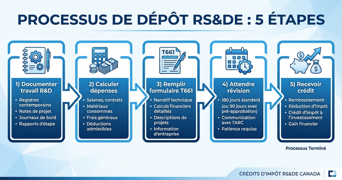Étapes du processus de demande RS&DE
